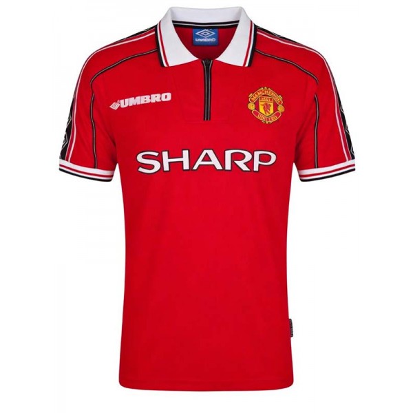 Manchester united home jersey mens retro shirt 1998-1999